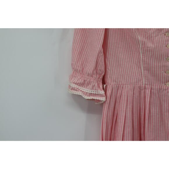 Vintage Pink Stripe 3/4 Dress 1960s - Picture 5 of 12